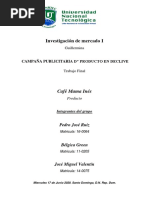 Investigación de Mercado I Trabajo Final PDF