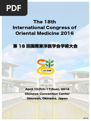18th Icom Abstract Book Pdf Bus Traditional Chinese Medicine