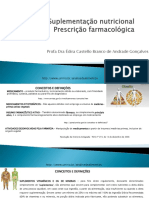 Suplementacao e Prescricao Farmacologica