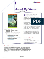 The Color of My Words Lesson Plan Ideas PDF