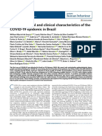 Epidemiological and clinical characteristics of the COVID-19 epidemic in Brazil