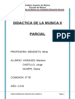 Didáctica de la música II: triada pedagógica y características de una clase de música