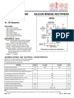 S25Vb20 S25Vb60 Silicon Bridge Rectifiers: PRV: 200 600 Volts Io: 25 Amperes BR50