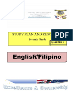 English/Filipino: Study Plan and Resources