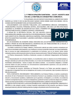 Precarización Laboral y Preocupacion Sanitaria - Jujuy - Agosto 2020