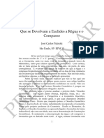 Que Se Devolvam A Régua e o Compasso A Euclides