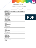 Diagnostico de Lenguaje SANDY PDF