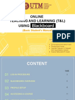 Student Manual Blackboard For Online Learning PDF