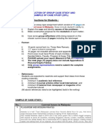 Instruction & Rubric of Group Case Study