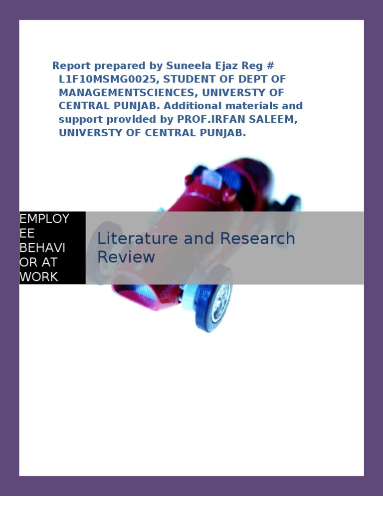 Literature and Research Review | PDF | Survey Methodology ...