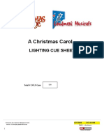 Lighting Cue Sheet - A Christmas Carol - D02 - Archive PDF