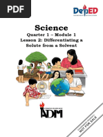 Science6 - q1 - Mod1les2 - Differentiating Solute From Solvent - FINAL08032020 PDF