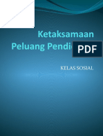 Ketaksamaan Peluang Pendidikan