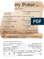 The Harry Potter Quiz Worksheet Templates Layouts - 128105