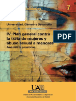 PLAN GENERAL CONTRA LA TRATA DE MUJERES Y ABUSO SEXUAL A MENORES