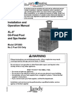 Installation and Operation Manual XL-3 Oil-Fired Pool and Spa Heater