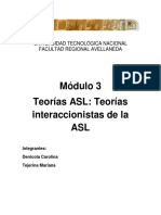 Módulo3 - Teorías de ASL - Teorías Interaccionistas