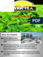 Tata Tea Marketing Presentation: How India's #2 Tea Brand Grew Globally