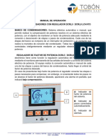 Manual de Operación Banco de Condensadores PDF