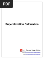 Superelevation Calculation (New Standard) PDF