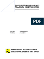 SOP Rencana Mutu Kontrak (RMK) Pengesahan PDF