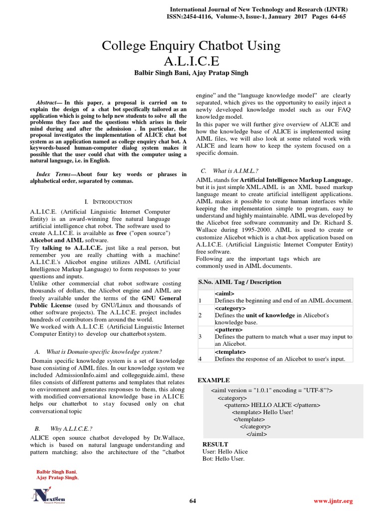 Chatbot Collegeenquiry PDF | PDF | Artificial Intelligence ...