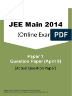 JEE Main 4 201: (L N O Ine Exam)