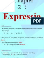 Form 6 Book1 Chapter 2 - Expressions