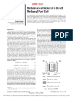 Mathematical Model of A Direct Methanol Fuel Cell: DMFC023