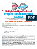 A Two Day #MI - PBL Facilitators' Training 2020: Idea of Need For Change