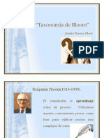 Taxonomía de Bloom y Evaluación