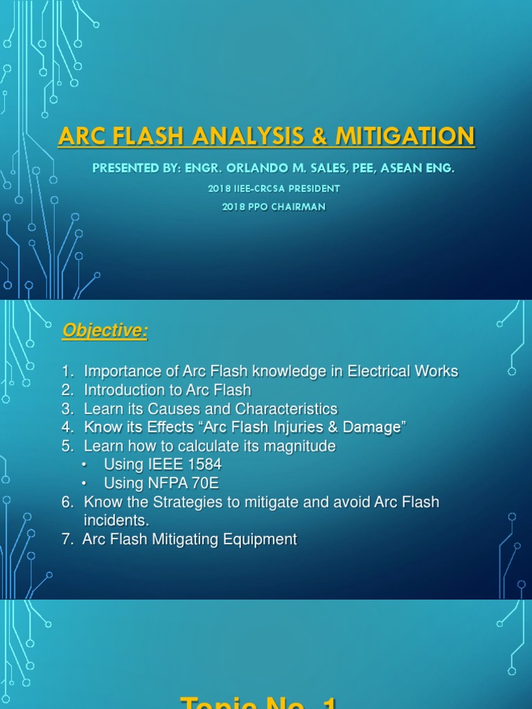 Arc Flash Lecture For GMM 3 | PDF | Electric Arc | Electricity