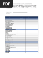 Assessment Survey of Municipal Assessor