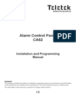 Alarm Control Panel CA62: Installation and Programming Manual