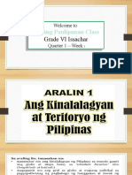 Welcome To Welcome To: Araling Panlipunan Class