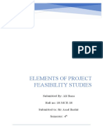 Project Feasibility Studies.