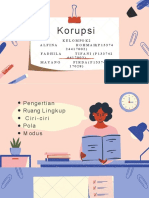 Pengertian, Ruang Lingkup, Ciri, Pola Dan Modus Korupsi