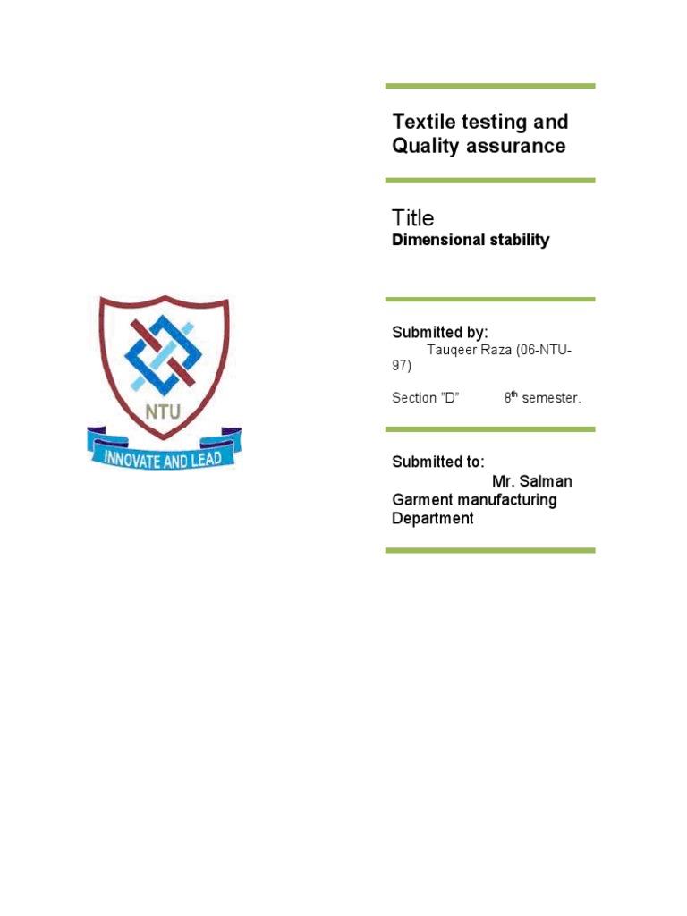 AATCC135 Dimensional Stability