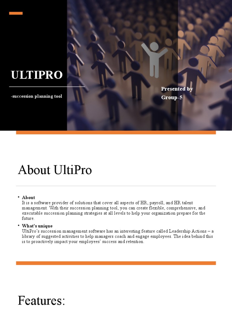 Ultipro: Presented by Group-5 | PDF