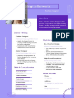 Purple and White Creative Resume