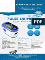 Sansui Digital Fingertip Pulse Oximeter Blue 