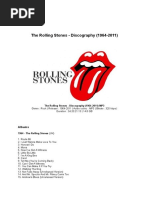 MUSIQUE The Rolling Stones - Discography 1964-2011