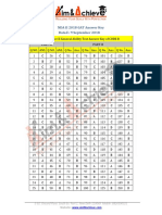 NDA II 2018 GAT Answer Key of Paper 2 Code B