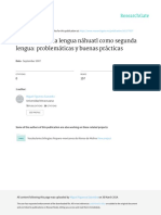 Ensenanza de La Lengua Nahuatl Como Segu PDF