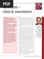 Lumbar Spine Assesment