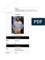 Tim Duncan: Jump To Navigation Jump To Search