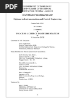 Process Control Instrumentations Engineering College