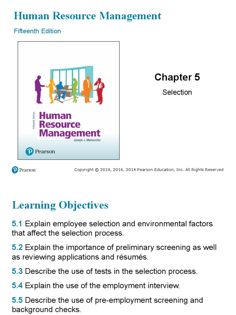 Human Resource Management: Fifteenth Edition | PDF | Background Check ...