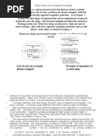 Reed Relay and Crossbar Exchange