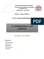 Le Commissariat Aux Comptes